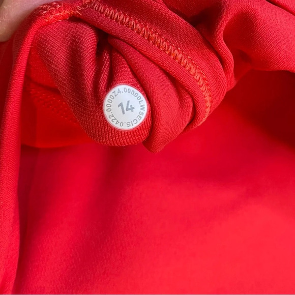 Lululemon Align High-Rise Pant 28” in Carnation Red Double Lined Size 14 - Picture 10 of 11